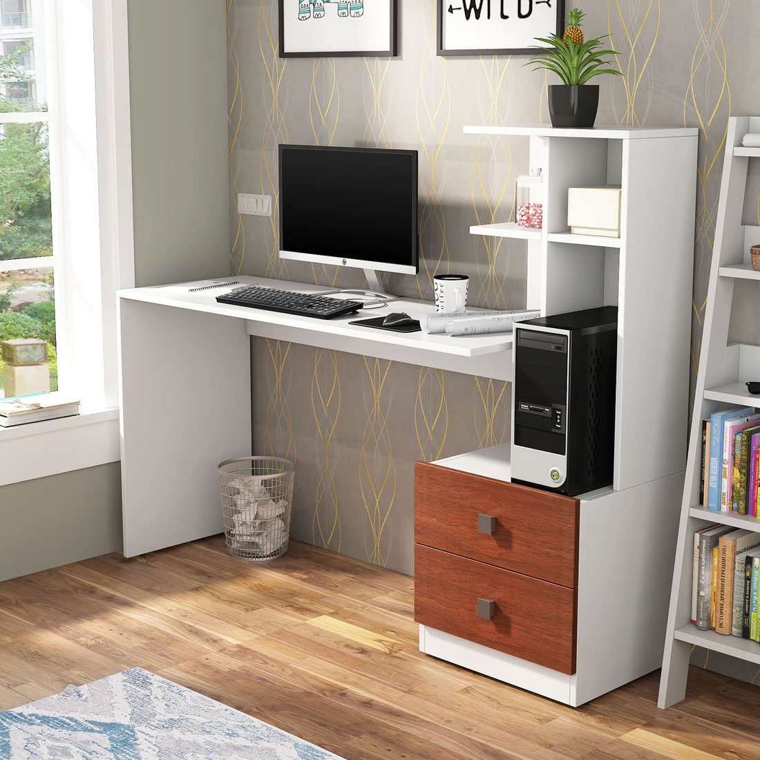 Guide Writing Table in Frosty White Colour – Febritrak